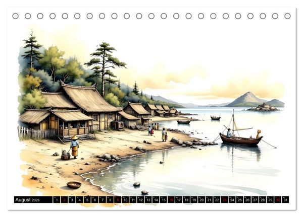 Produktbild: Japans Seele im Jahreslauf (Tischkalender 2026 DIN A5 quer), CALVENDO Monatskalender