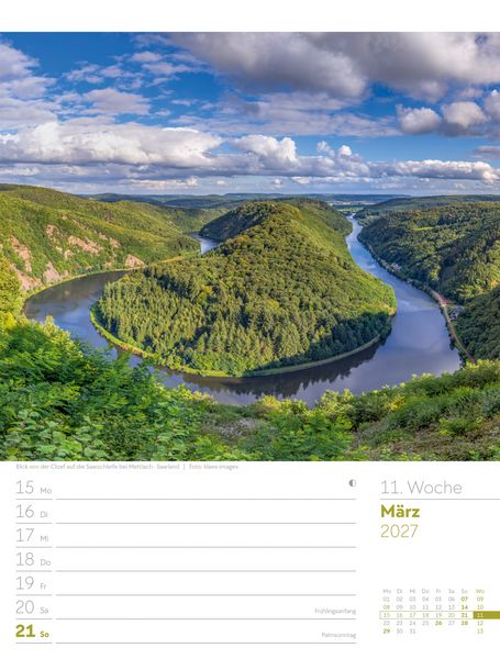 Produktbild: Malerisches Deutschland Wochenplaner Kalender 2027