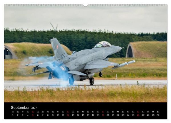 Produktbild: F-16 Fliegende Legende (Wandkalender 2027 DIN A2 quer), CALVENDO Monatskalender