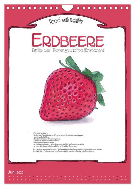 Produktbild: Food with Benefits (Wandkalender 2026 DIN A4 hoch), CALVENDO Monatskalender