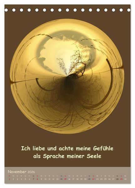 Produktbild: Meditative Natur (Tischkalender 2026 DIN A5 hoch), CALVENDO Monatskalender