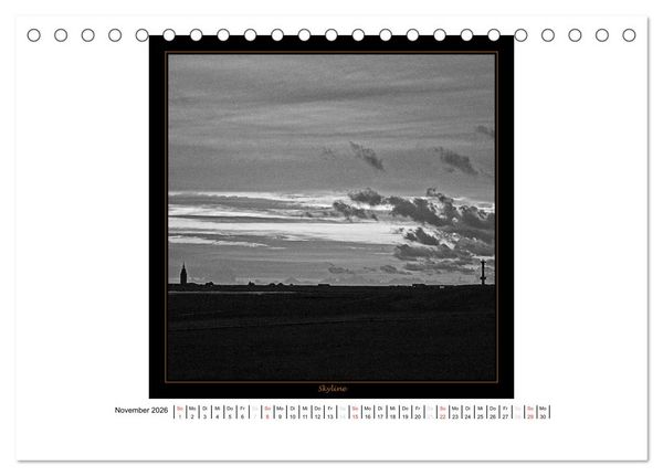 Produktbild: Wangerooge in Fine Art (Tischkalender 2026 DIN A5 quer), CALVENDO Monatskalender
