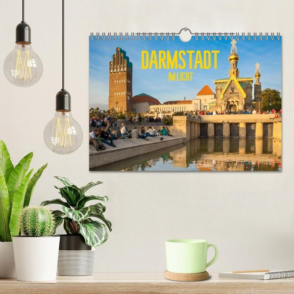 Produktbild: Darmstadt im Licht (Wandkalender 2026 DIN A4 quer), CALVENDO Monatskalender