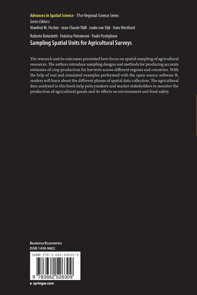 Produktbild: Sampling Spatial Units for Agricultural Surveys