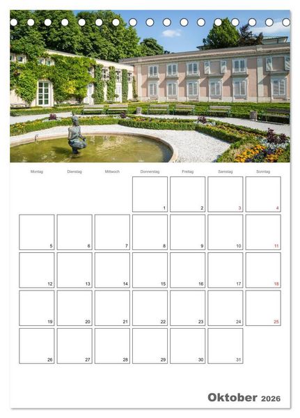 Produktbild: Bezauberndes SALZBURG / Terminplaner (Tischkalender 2026 DIN A5 hoch), CALVENDO Monatskalender