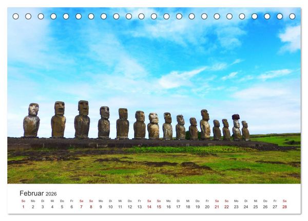 Produktbild: Chile - Das langgestreckte Land. (Tischkalender 2026 DIN A5 quer), CALVENDO Monatskalender