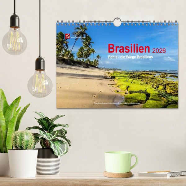 Produktbild: Brasilien 2026 Bahia - die Wiege Brasiliens (Wandkalender 2026 DIN A4 quer), CALVENDO Monatskalender