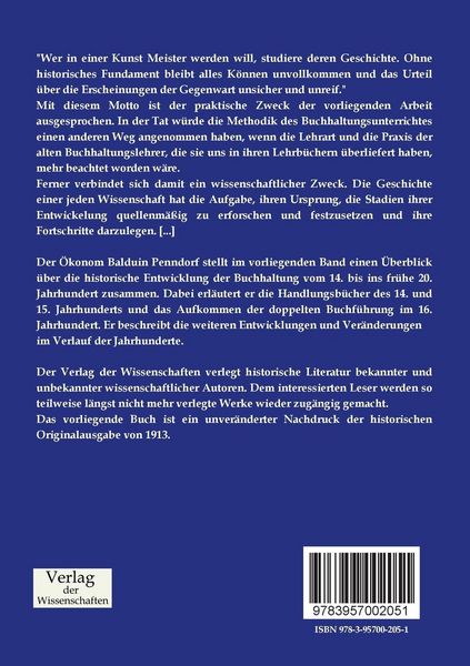 Produktbild: Geschichte der Buchhaltung in Deutschland