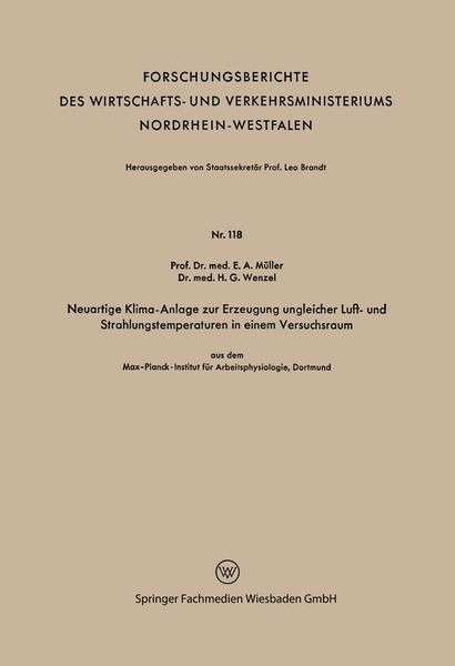 Produktbild: Neuartige Klima-Anlage zur Erzeugung ungleicher Luft- und Strahlungstemperaturen in einem Versuchsraum