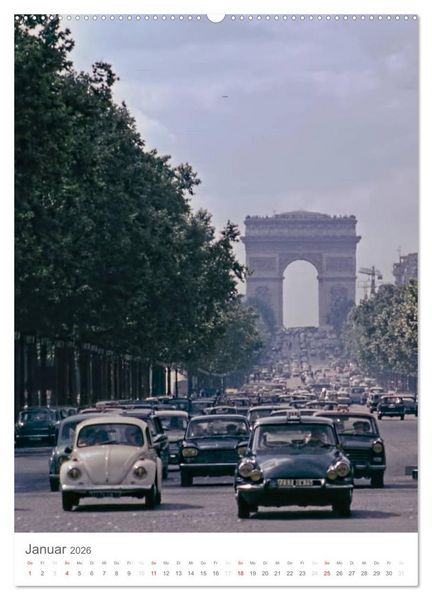 Produktbild: Paris, damals ... (Wandkalender 2026 DIN A2 hoch), CALVENDO Monatskalender