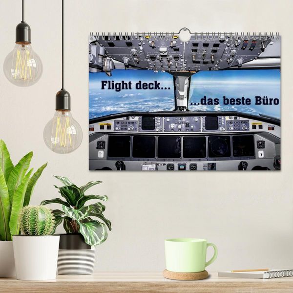 Produktbild: Flight deck - das beste B&uuml;ro (Wandkalender 2026 DIN A4 quer), CALVENDO Monatskalender