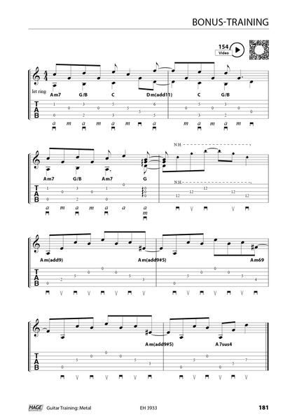 Produktbild: Guitar Training Metal (mit QR-Codes)