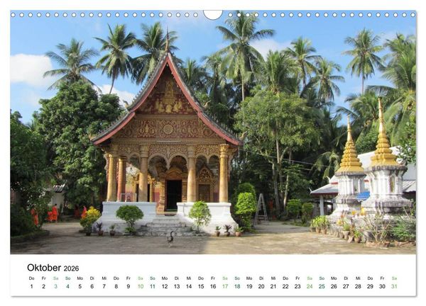 Produktbild: Laos - Die Perle S&uuml;dostasiens (Wandkalender 2026 DIN A3 quer), CALVENDO Monatskalender