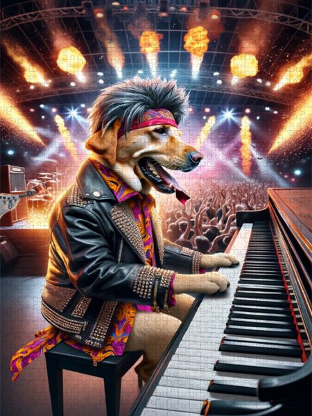 Produktbild: CALVENDO Puzzle Jerry Lee Piano | 2000 Teile Lege-Gr&ouml;&szlig;e 90x67cm Foto-Puzzle f&uuml;r gl&uuml;ckliche Stunden