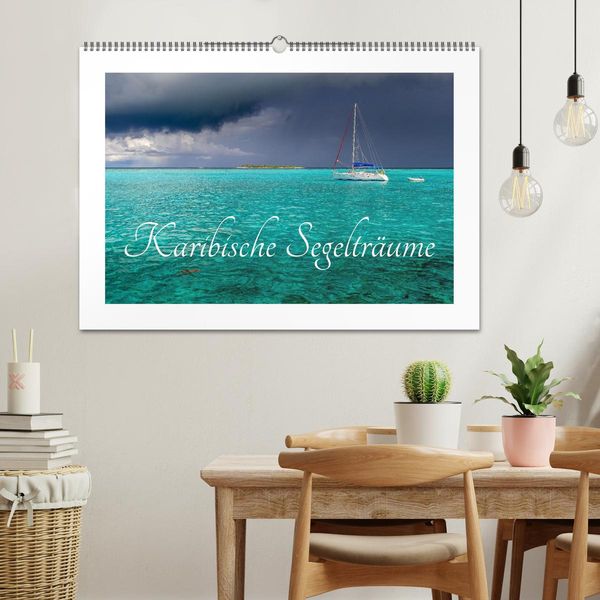Produktbild: Karibische Segeltr&auml;ume (Wandkalender 2026 DIN A2 quer), CALVENDO Monatskalender
