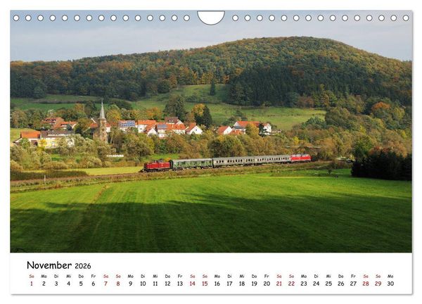 Produktbild: Hessische Nebenbahnen - Unterwegs in Nordhessen (Wandkalender 2026 DIN A4 quer), CALVENDO Monatskalender
