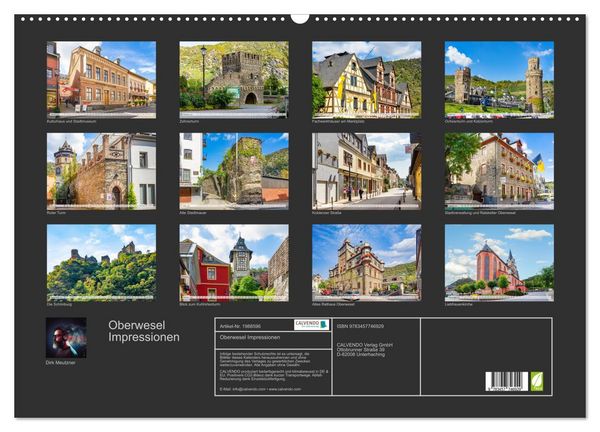 Produktbild: Oberwesel Impressionen (Wandkalender 2026 DIN A2 quer), CALVENDO Monatskalender