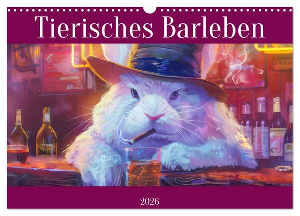 Produktbild: Tierisches Barleben (Wandkalender 2026 DIN A3 quer), CALVENDO Monatskalender