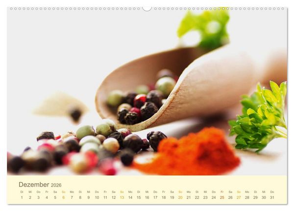 Produktbild: Leckereien aus der K&uuml;che CH - Version (hochwertiger Premium Wandkalender 2026 DIN A2 quer), Kunstdruck in Hochglanz