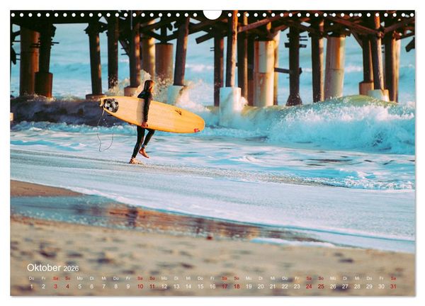 Produktbild: Surfen - die perfekte Welle (Wandkalender 2026 DIN A3 quer), CALVENDO Monatskalender