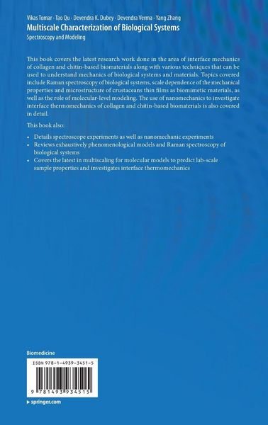 Produktbild: Multiscale Characterization of Biological Systems