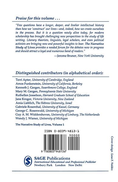 Produktbild: The Narrative Study of Lives