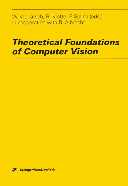 Produktbild: Theoretical Foundations of Computer Vision