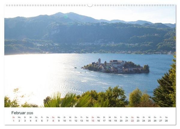 Produktbild: Mediterraneo - Lago di Como, Lago Maggiore, Lago d'Orta (Wandkalender 2026 DIN A2 quer), CALVENDO Monatskalender