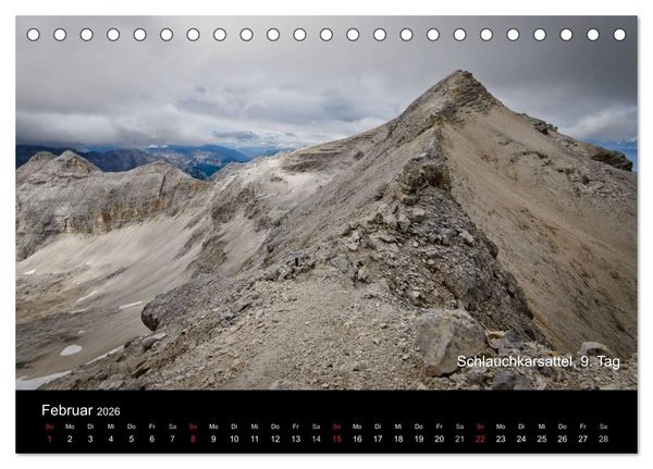 Produktbild: TransAlp - zu Fu&szlig; &uuml;ber die Alpen von M&uuml;nchen nach Venedig (Tischkalender 2026 DIN A5 quer), CALVENDO Monatskalender