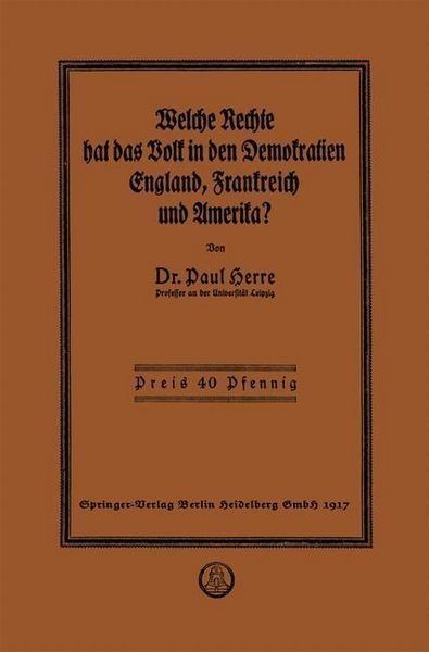 Produktbild: Welche Rechte hat das Volk in den Demokratien England, Frankreich und Amerika?