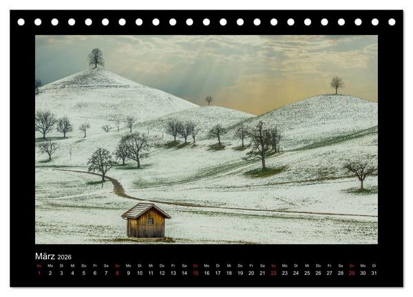 Produktbild: My Switzerland (Tischkalender 2026 DIN A5 quer), CALVENDO Monatskalender