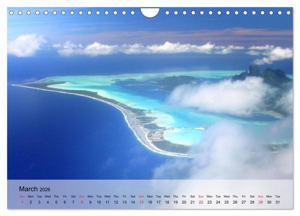 Produktbild: French Polynesia Paradise in the South Pacific (Wall Calendar 2026 DIN A4 landscape), CALVENDO 12 Month Wall Calendar