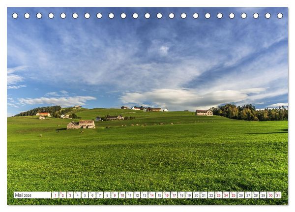 Produktbild: Appenzellerland (Tischkalender 2026 DIN A5 quer), CALVENDO Monatskalender