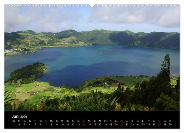 Produktbild: Azoren - bezaubernde Inselwelt. Eindr&uuml;cke auf Sao Miguel (Wandkalender 2026 DIN A2 quer), CALVENDO Monatskalender