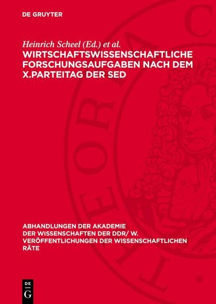Produktbild: Wirtschaftswissenschaftliche Forschungsaufgaben nach dem X.Parteitag der SED