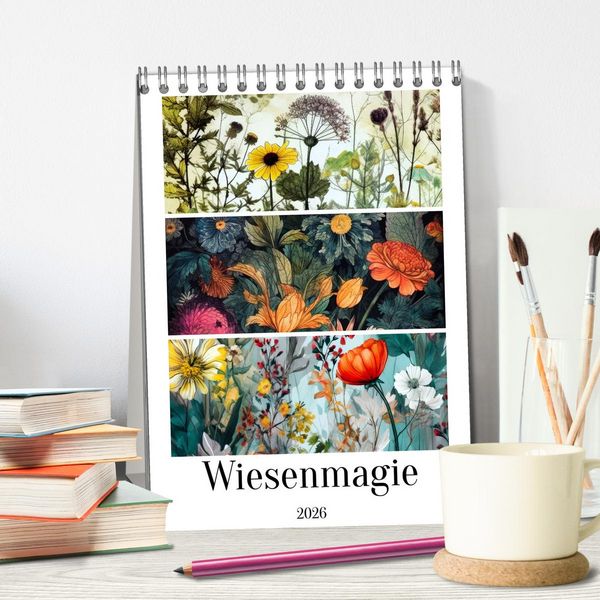 Produktbild: Wiesenmagie (Tischkalender 2026 DIN A5 hoch), CALVENDO Monatskalender