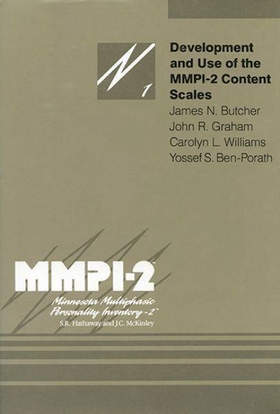 Produktbild: Development and Use of the Mmpi-2 Content Scales
