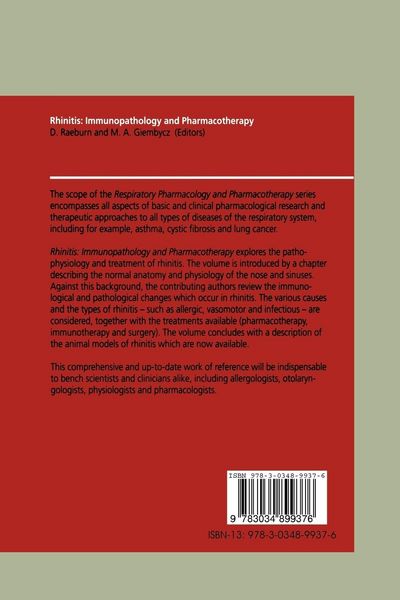 Produktbild: Rhinitis: Immunopathology and Pharmacotherapy