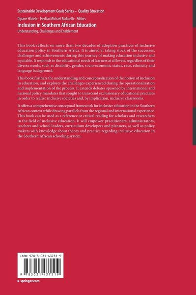 Produktbild: Inclusion in Southern African Education