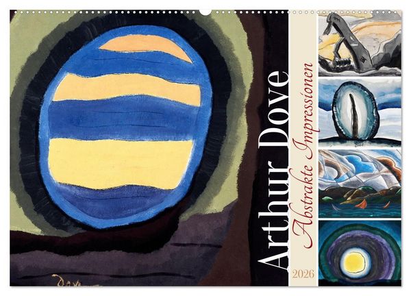 Produktbild: Arthur Dove - Abstrakte Impressionen (Wandkalender 2026 DIN A2 quer), CALVENDO Monatskalender