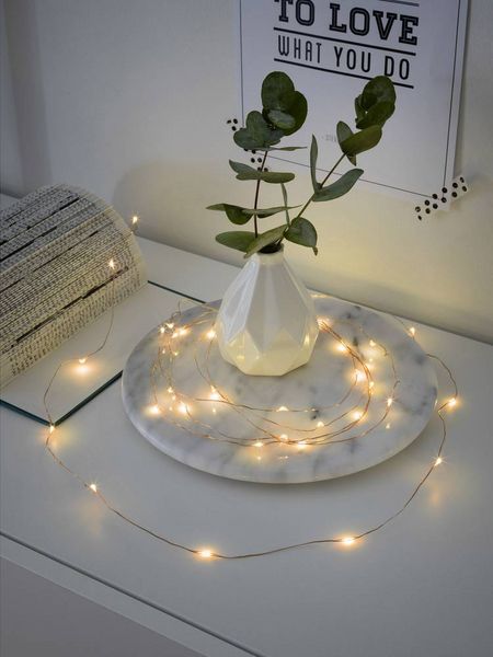 Produktbild: Konstsmide 1461-860 Micro-Lichterkette Innen batteriebetrieben Anzahl Leuchtmittel 40 LED Bernstein Beleuchtete L&auml;nge: 3.90 m