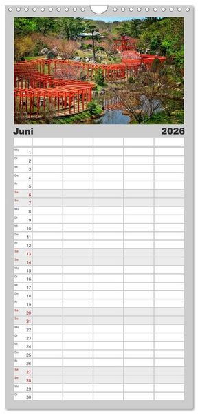 Produktbild: Familienplaner 2026 - Japan - Hightech und Tradition mit 5 Spalten (Wandkalender, 21 x 45 cm) CALVENDO