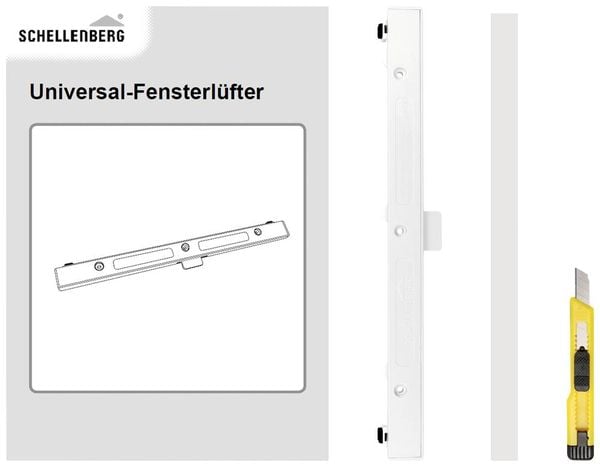 Produktbild: Schellenberg 46600 Universal-Fensterl&uuml;fter Wei&szlig;