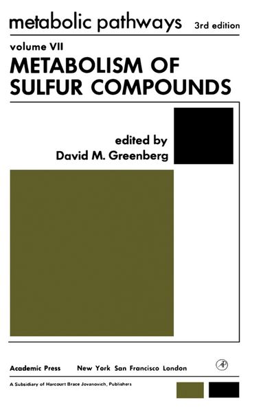 Produktbild: Metabolism of Sulfur Compounds