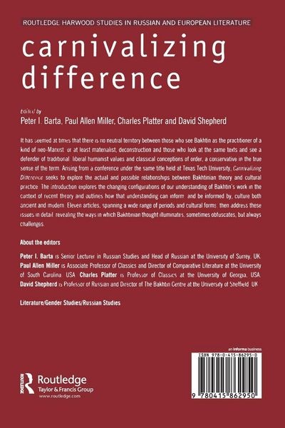 Produktbild: Carnivalizing Difference
