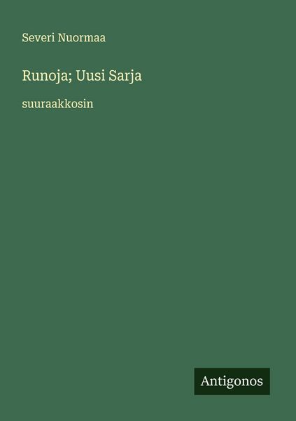 Produktbild: Runoja; Uusi Sarja
