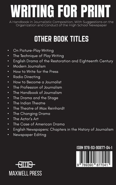 Produktbild: Writing For Print