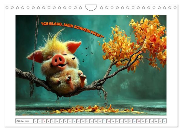 Produktbild: Tierisch gute Redensarten (Wandkalender 2026 DIN A4 quer), CALVENDO Monatskalender