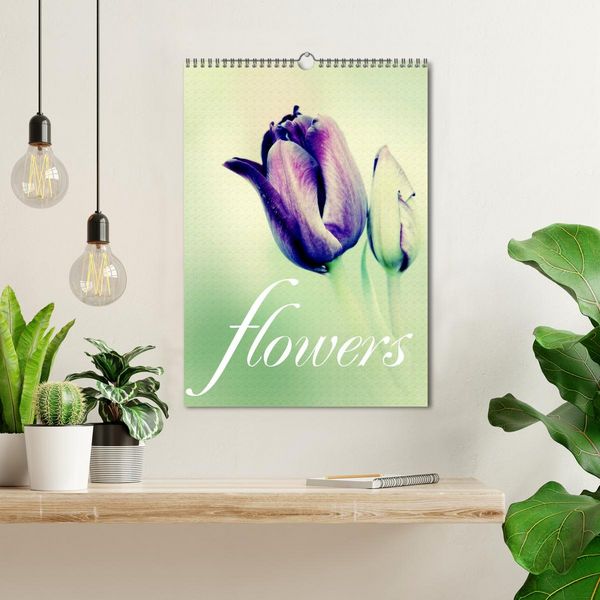 Produktbild: flowers (Wandkalender 2026 DIN A3 hoch), CALVENDO Monatskalender