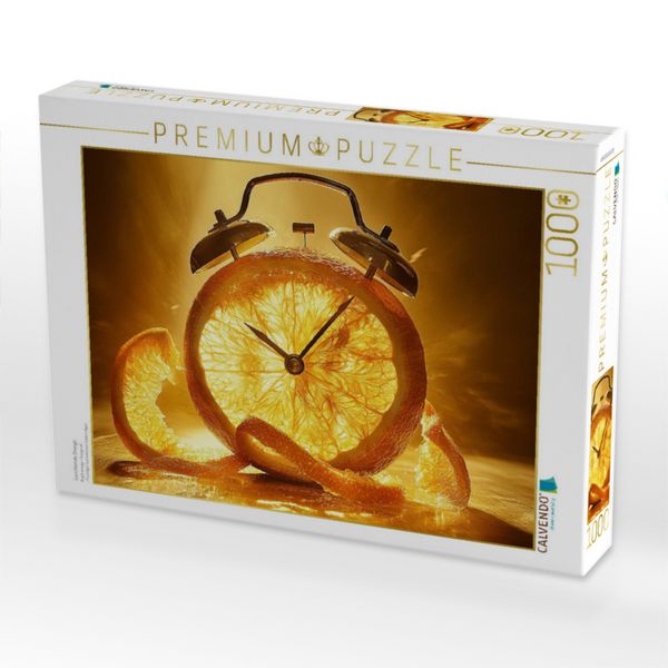 Produktbild: CALVENDO Puzzle Leuchtende Orange | 1000 Teile Lege-Gr&ouml;&szlig;e 64x48cm Foto-Puzzle f&uuml;r gl&uuml;ckliche Stunden